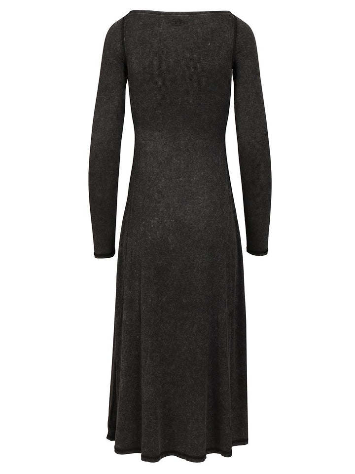 Diesel Shaded Ribbed Jersey Midi Dress Abiti - Nero | 5aab26cbb083b9c4628ce24c69636281c34c2997