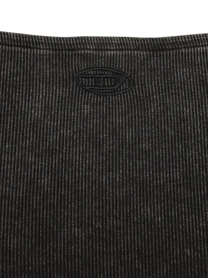 Diesel Shaded Ribbed Jersey Midi Dress Abiti - Nero | 57e72537c87f0989388a38d46af2490a1f6ab399