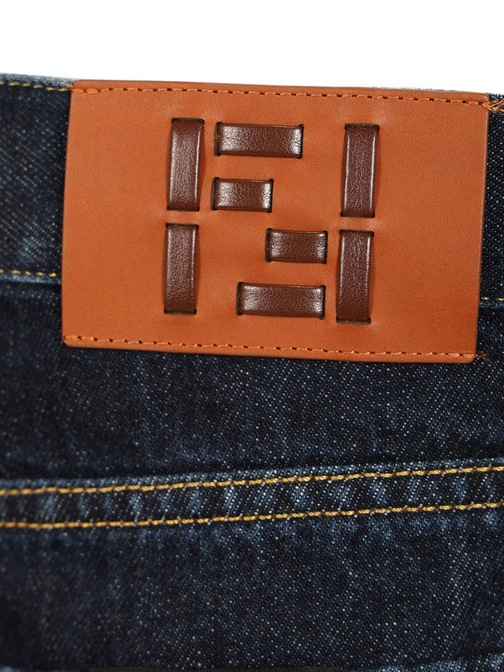 Fendi Long Jeans - Blu | 07fcd52463ce2f88f7d7d0e3bdb770f370c05072