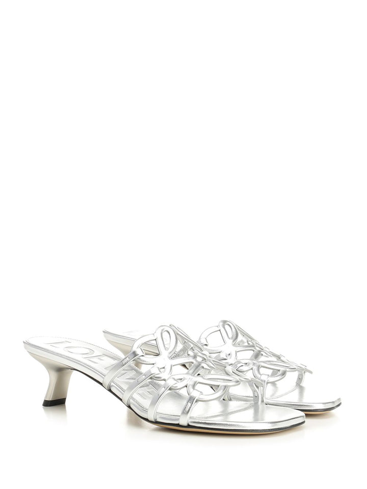 Loewe Petal Sandali - Silver | 5e31861efe7af6f1c46f64b999681e2019f8ad58