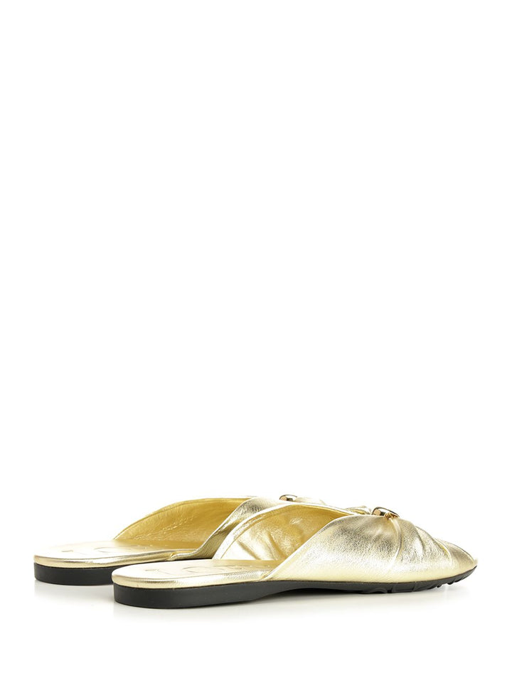 Loewe Pebble Slide Sandali - Oro | b903432beb8a9a9f92ed46e72bc3209569d127fa