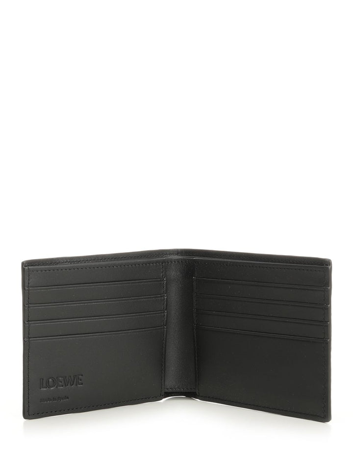 Loewe Puzzle Bifold Wallet In Grained Calfskin Wallets - Nero | e5fbbbf35f61846e6342438adedc30189b8c1eee