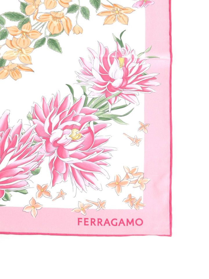Ferragamo Spring Print Scarf Scarves And Foulards - Rose | 762f35130c74dcf07ab76ce319e275e5a73cc6c0