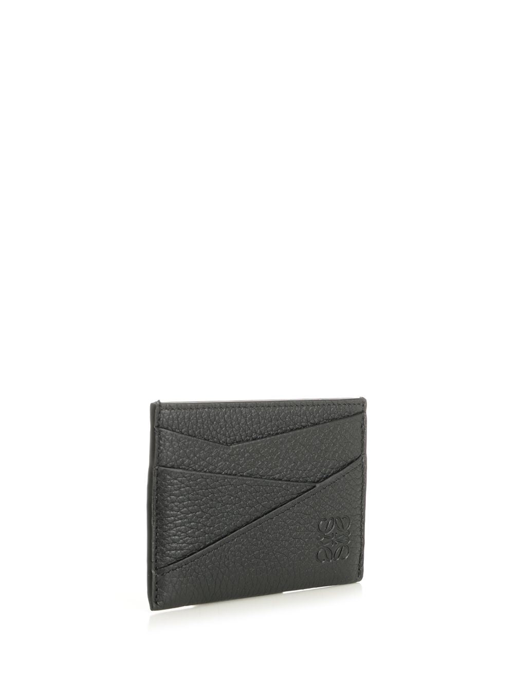 Loewe Puzzle Edge Plain Cardholder Wallets - Nero | 547c7a2f42c02b3b070952aef6f42af721776c8c