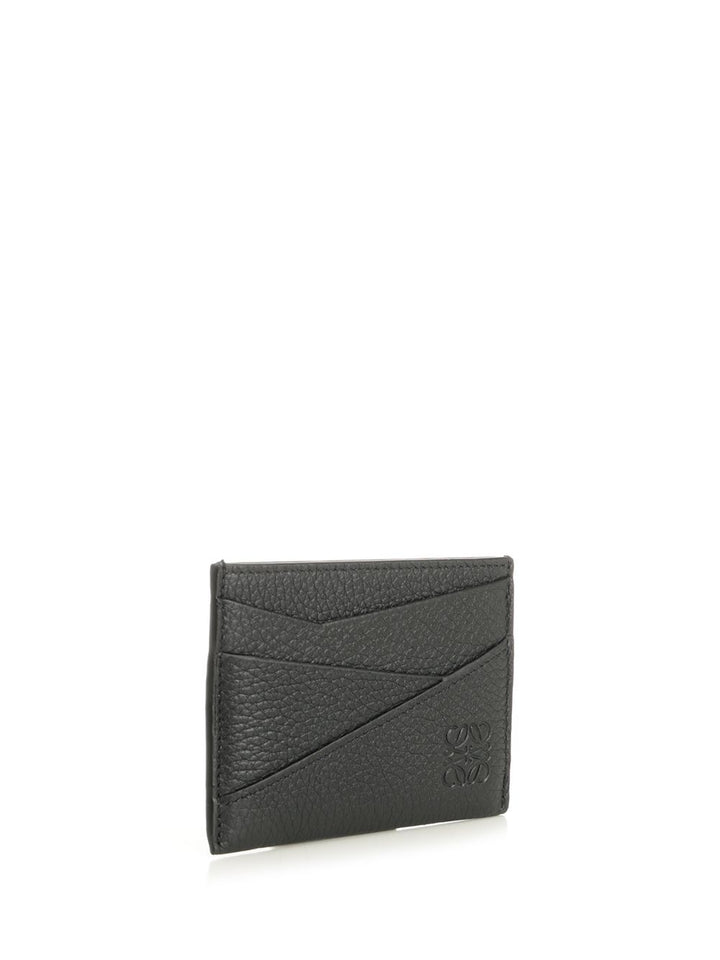 Loewe Puzzle Edge Plain Cardholder Wallets - Nero | 547c7a2f42c02b3b070952aef6f42af721776c8c