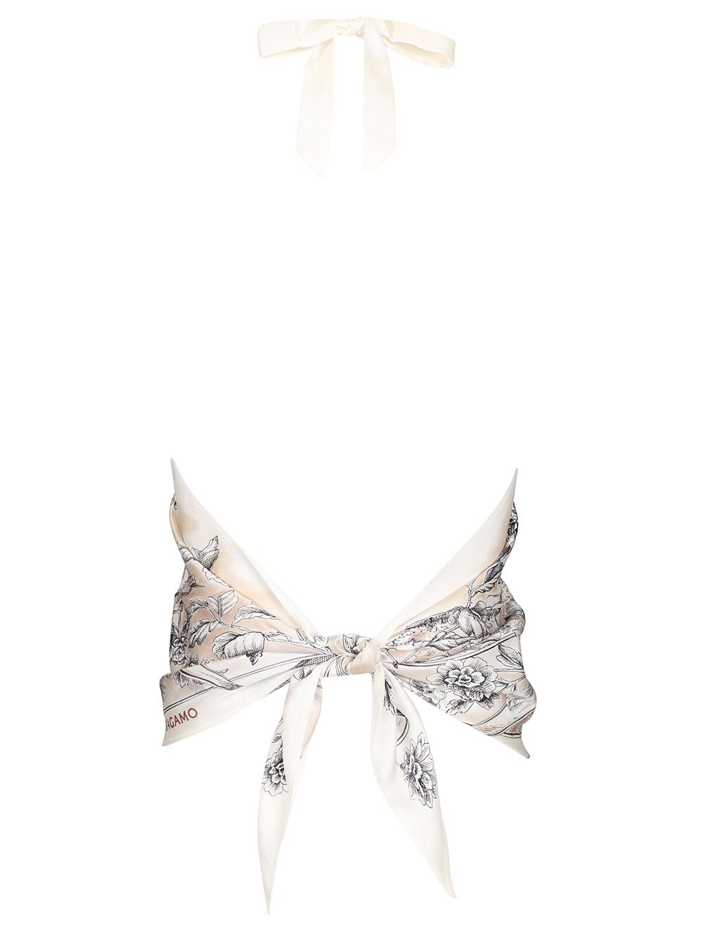Ferragamo Top Pergamena Print Top - Beige | 5b699e211d75902fde67e7712463d33caa8e3823
