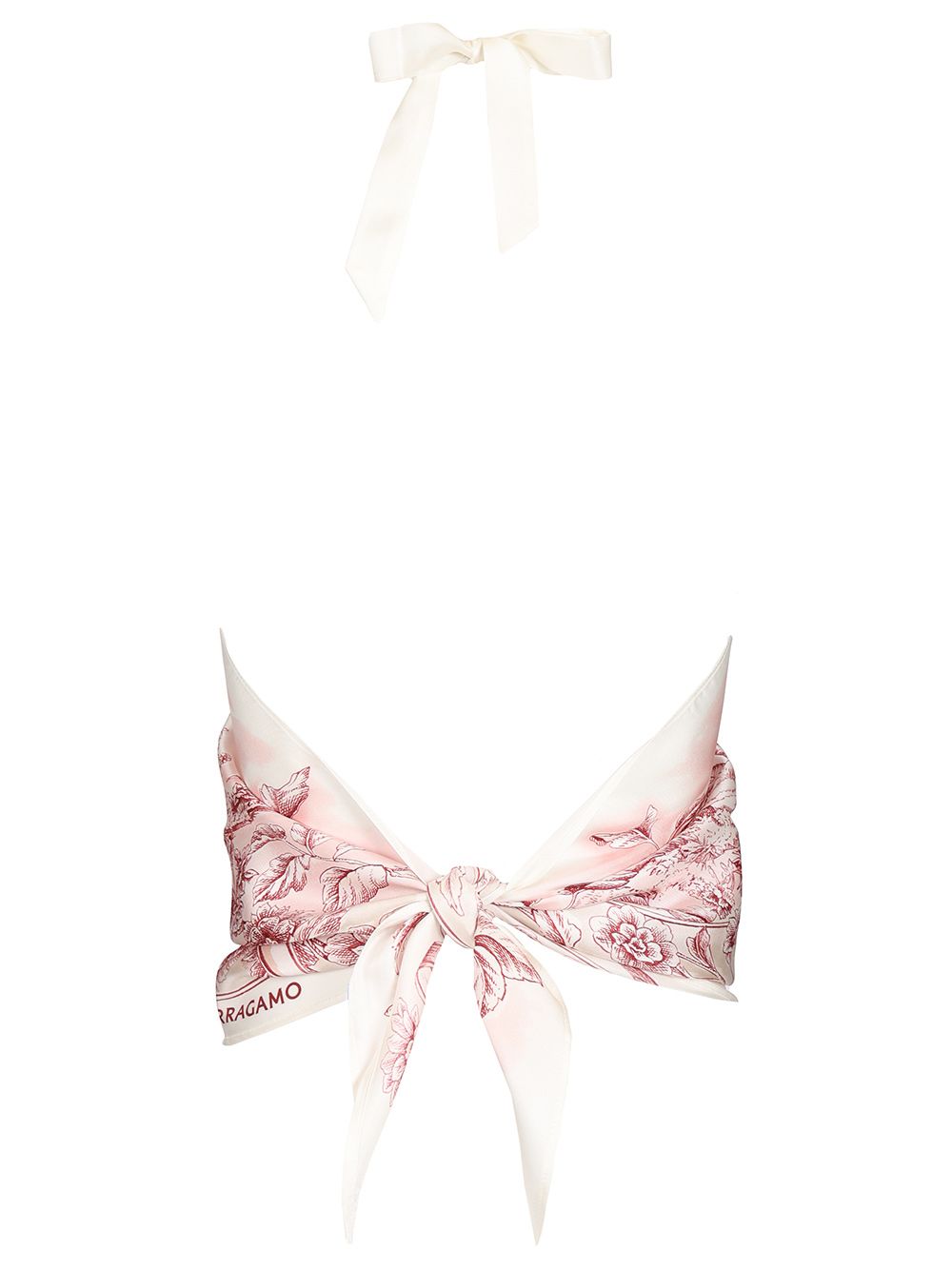 Ferragamo Top Foulard With Ethnic Print Top - Rose | 5fe73fae60cc42ddb93d3aad19f1b12add83d21c