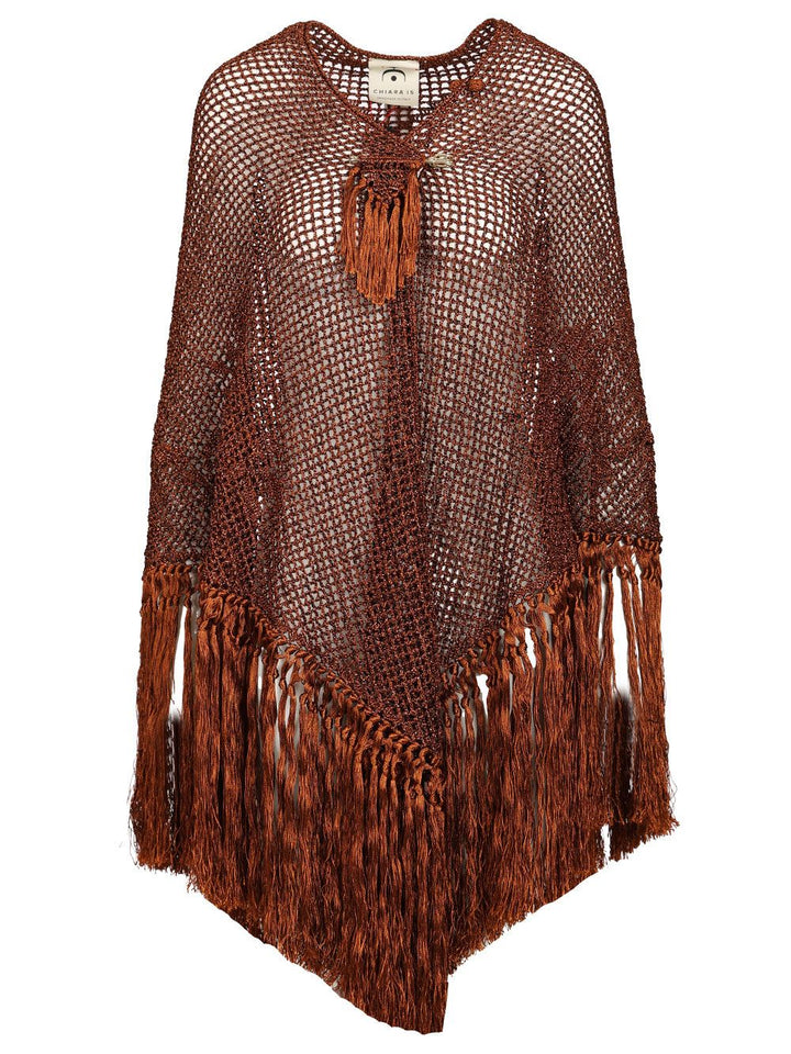 Chiarais Scialle Mantella Rosa Knitwear - Arancione | 12d57529311ff2b2d38d72220a27ae481f627a8f