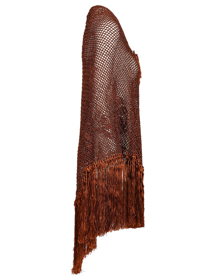 Chiarais Scialle Mantella Rosa Knitwear - Arancione | 2f44dde86b2529f83281190f7383a78845d0c4f4