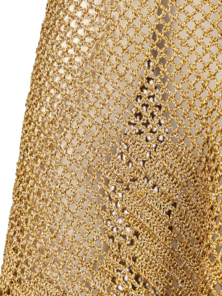 Chiarais Scialle Mantella Rosa Knitwear - Oro | 0f7aaca13a34b20e7d78ce5367e1f28694ba93d4