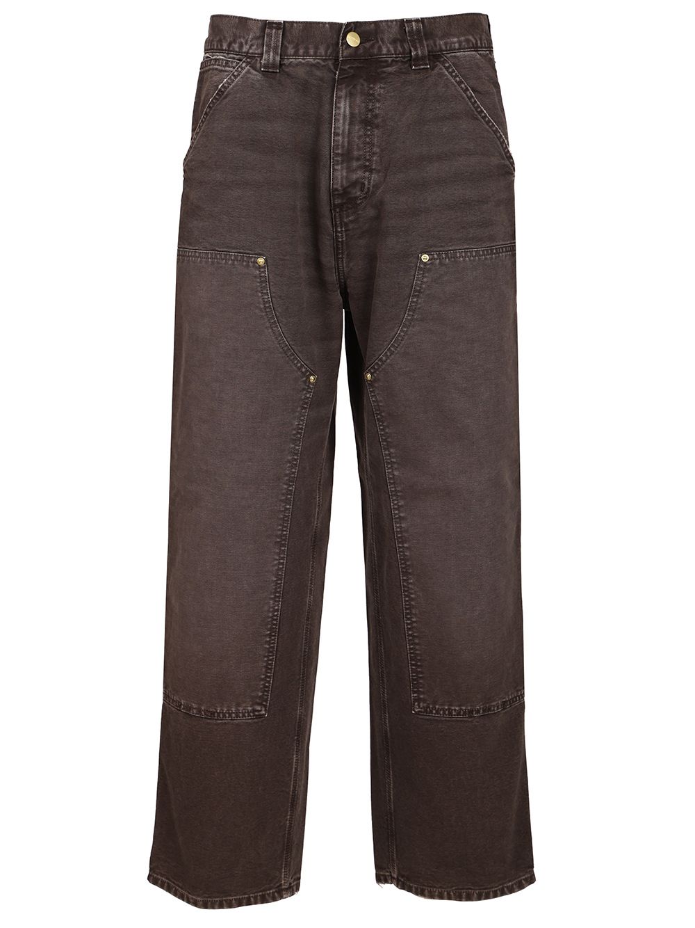 Carhartt Wip Double Knee Pants Trousers - Marrone | 6288256c387f5a6d1535bb823d8baa94d47a17ab