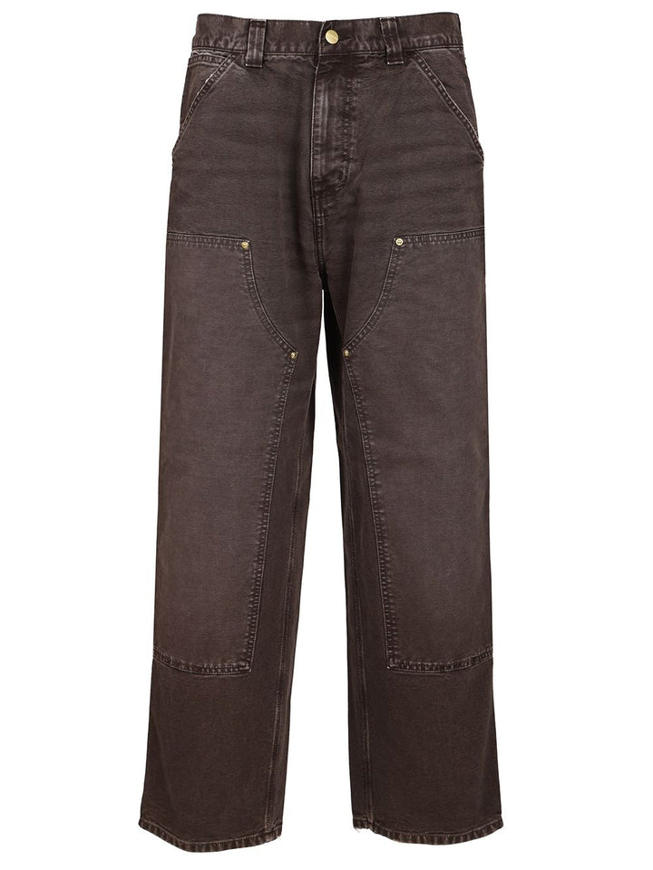 Carhartt Wip Double Knee Pants Trousers - Marrone | 6288256c387f5a6d1535bb823d8baa94d47a17ab
