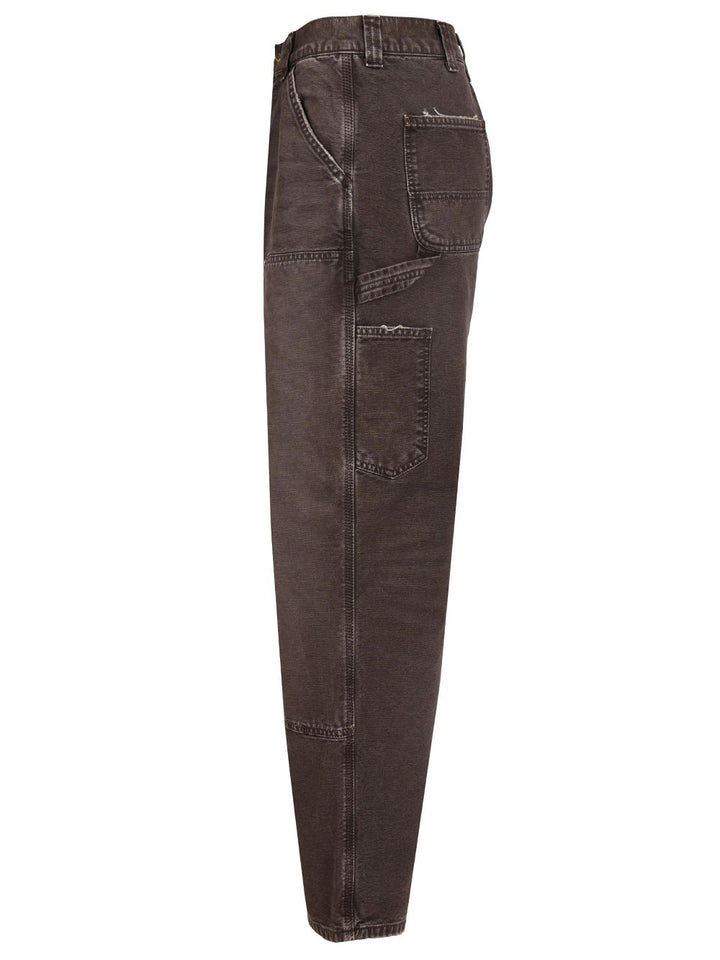 Carhartt Wip Double Knee Pants Trousers - Marrone | 99872110c78f52a27420a686bfe2d899ff2a055e