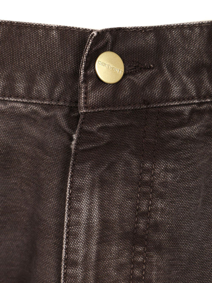 Carhartt Wip Double Knee Pants Trousers - Marrone | 6e5b99a9d12996e9c28696c2c49456137b9fdaa1