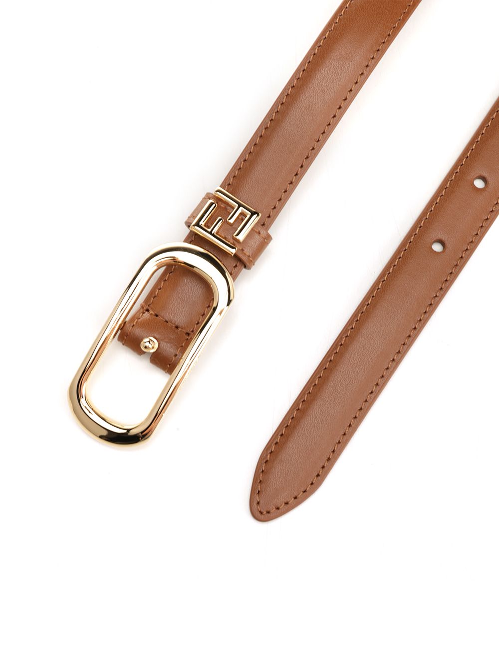 Fendi Ff Belt Cinture - Marrone | 97ab65f7c4fb404fad5f4a6c086679869882242b