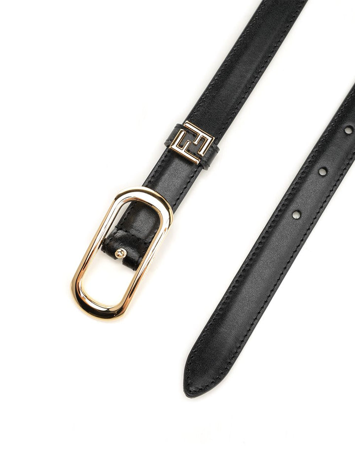 Fendi Ff Belt Cinture - Nero | 1b4a66271f47d58834722a24daf935b3e7753bb3