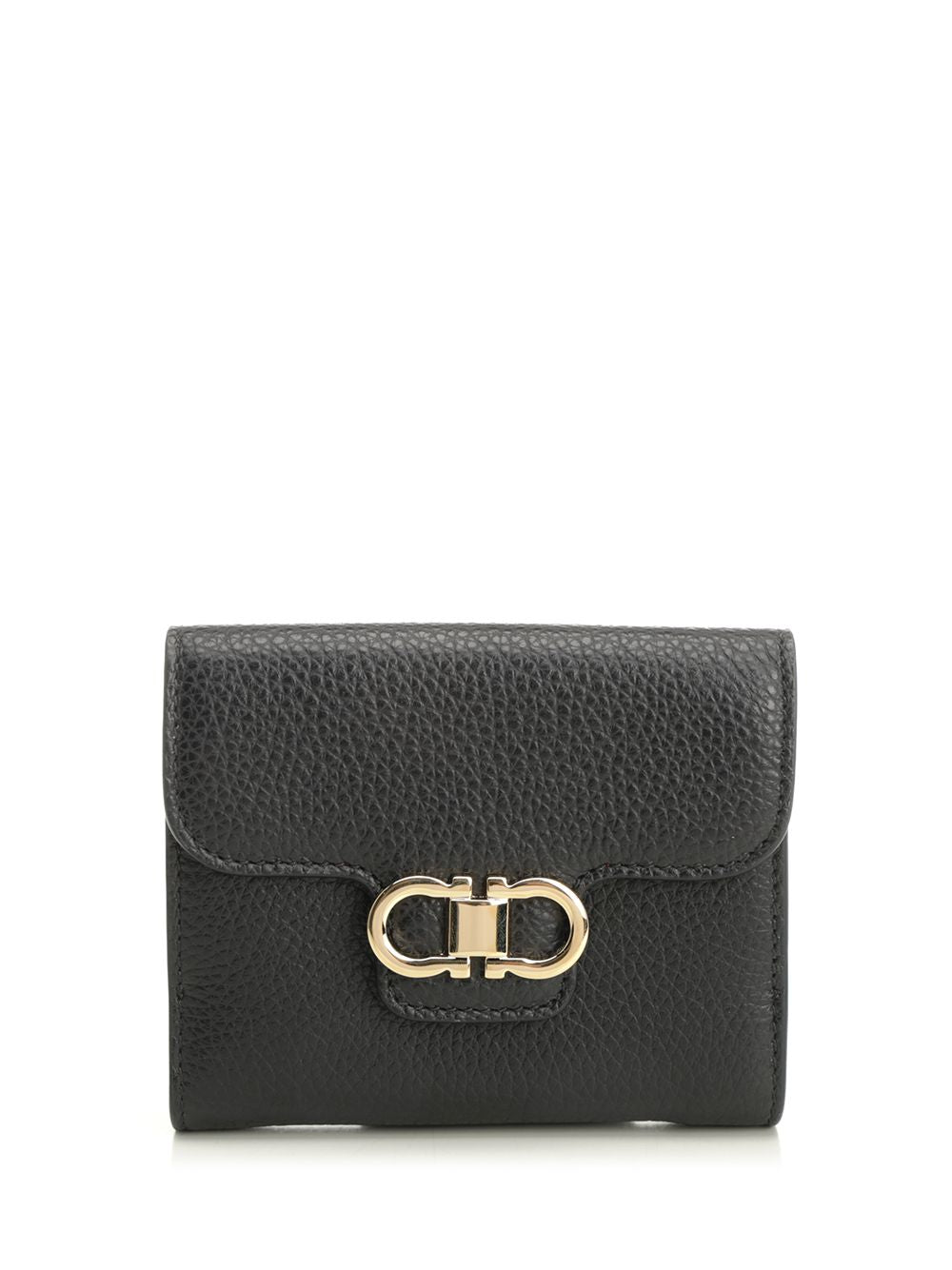 Ferragamo Gancini Compact Wallet Wallets - Nero | b6a4fd188a28a3234018cb0035dabeec44da367e