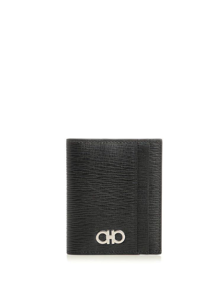 Ferragamo Revival Gancio Mvit Stamp.Art.7 Tg Nero/Rosso Wallets - Nero | 8581bb636725ab5c5b284b0803cb064d550c1a77