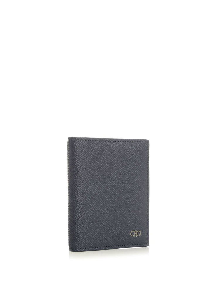 Ferragamo Gancini Credit Card Holder Wallets - Blu | 422b883a1bdd7744a2ae6907797ed5973e02bffb