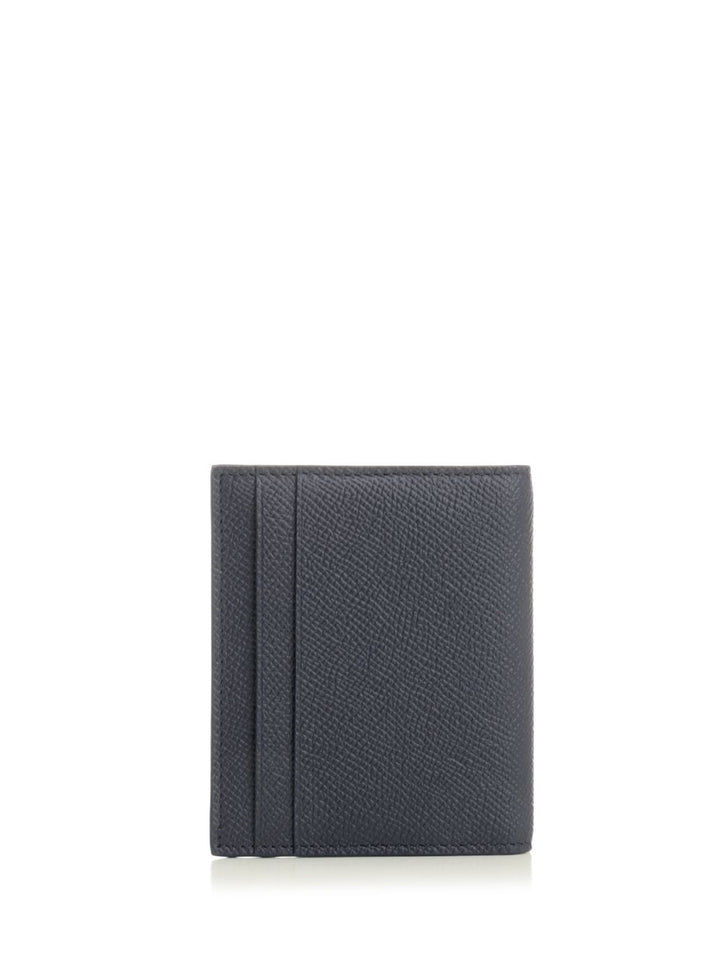 Ferragamo Gancini Credit Card Holder Wallets - Blu | b8652f446d9ca76b56745b666f35121f2849c991