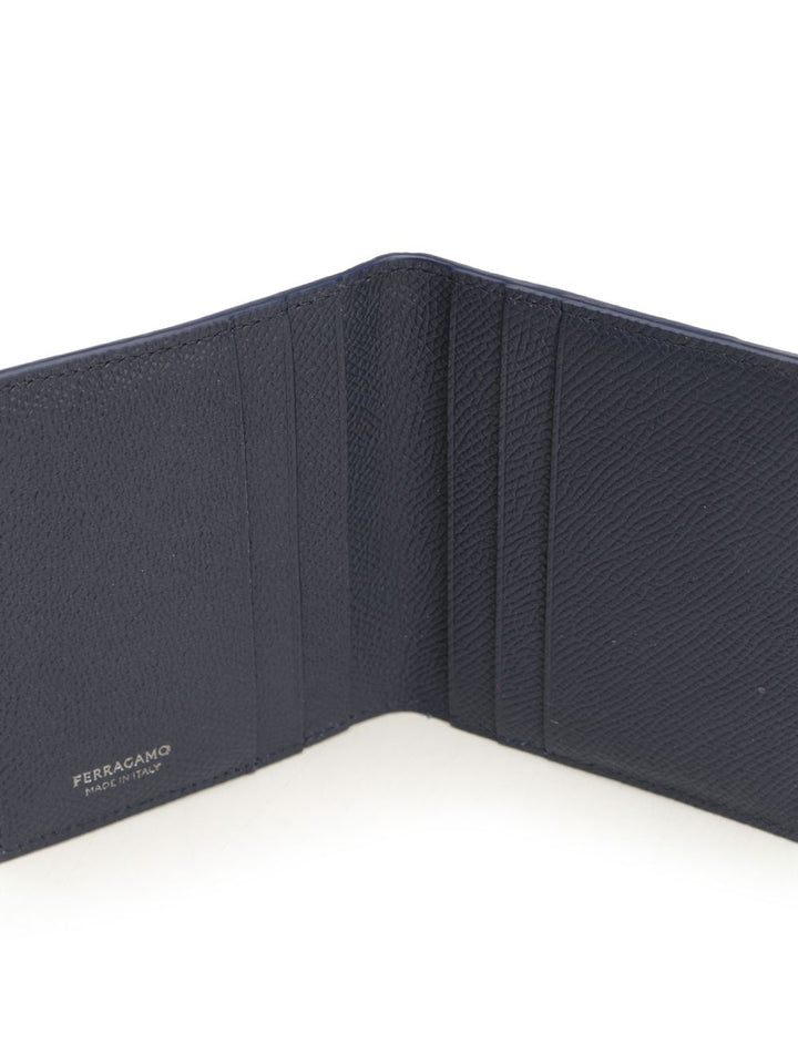 Ferragamo Gancini Credit Card Holder Wallets - Blu | 377677adf8d873198dcc32ca8c05668ea3c4800e