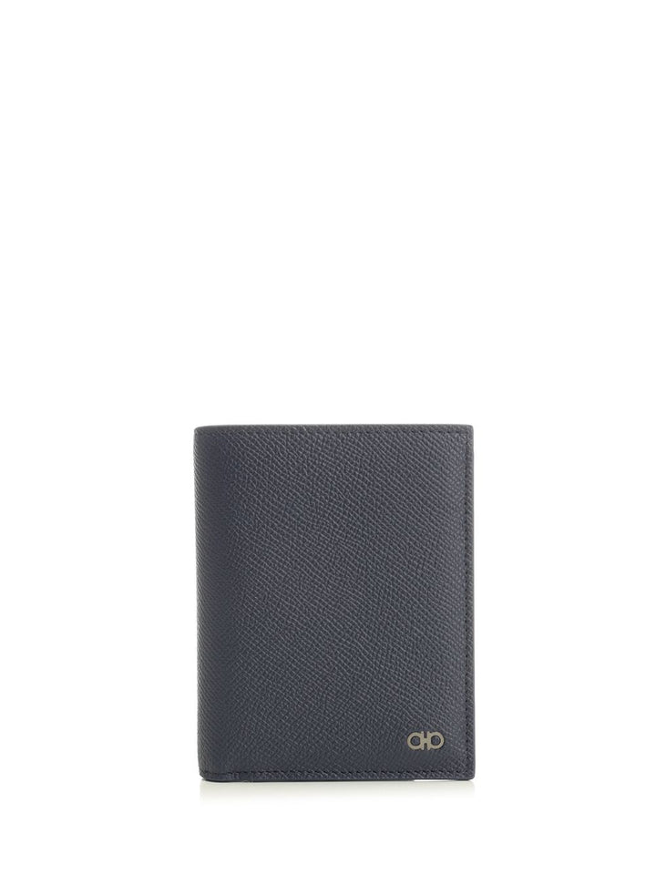 Ferragamo Micro Gancio New Gemini New Navy Wallets - Blu | 35817c7cf0d9c3789701a124086a3c2e52befc0d