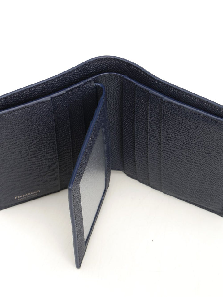 Ferragamo Micro Gancio New Gemini New Navy Wallets - Blu | a28fe7d322b2b9be998602743fac511542852141