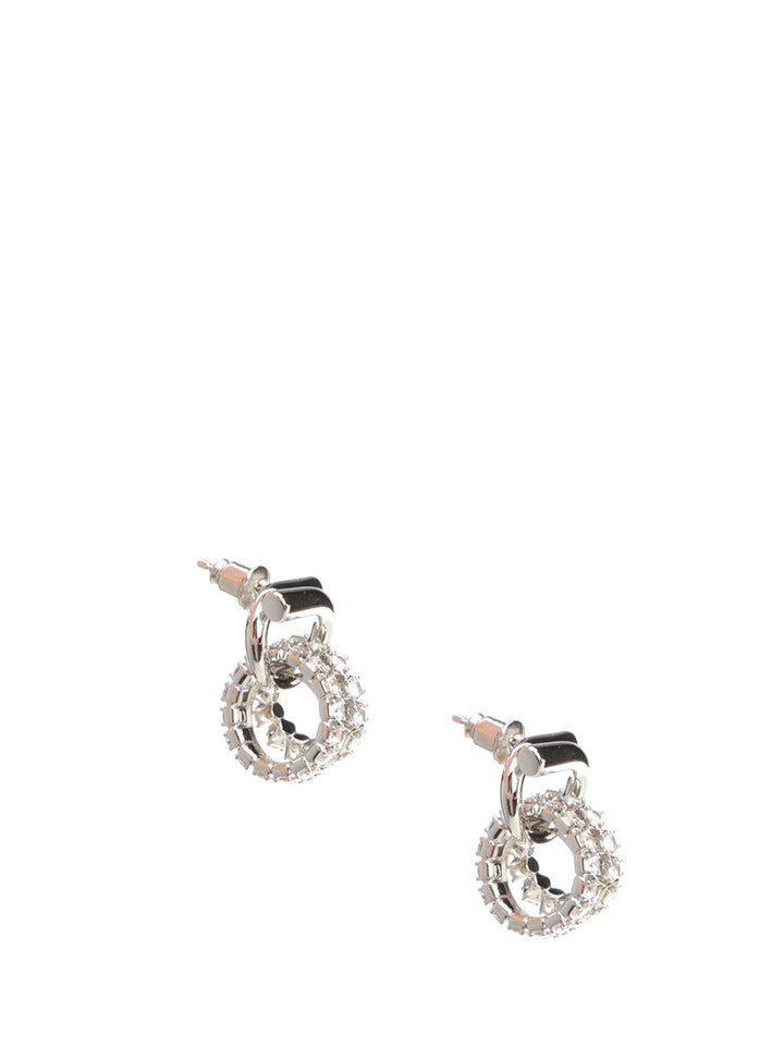 Ferragamo Gancini Earrings With Crystals Gioielli - Silver | 85368ffd2bd0fd3a7fda1553decc0a3dc88e1361