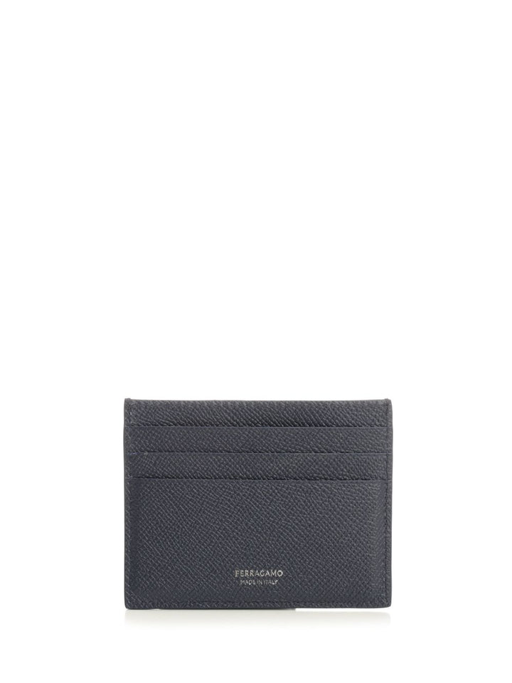 Ferragamo Gancini Credit Card Holder Wallets - Blu | 3688ff717688fce80b66a7008ef30dcdb067dcb8