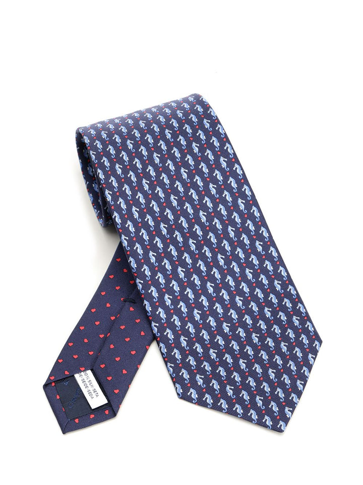 Ferragamo Seahorse Ties And Bow Ties - Blu | 5f0ae49fc0d4e8c30f328a05bf78db1d2998fdbb