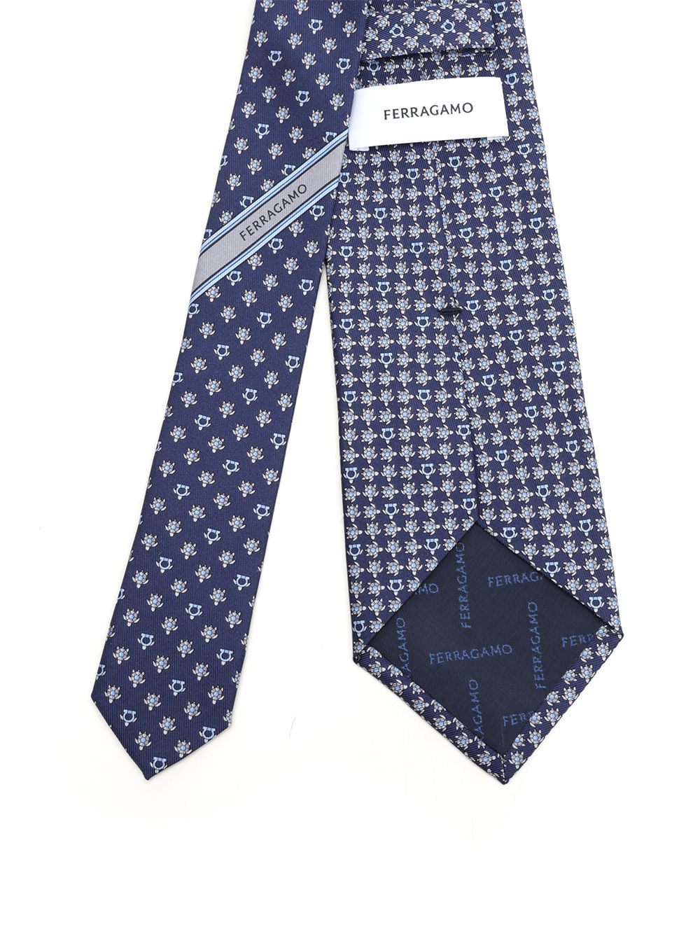Ferragamo Turtle Print Tie Ties And Bow Ties - Blu | ef3ef7c4732ed1be2dab306fd2f1b3a7c3375610