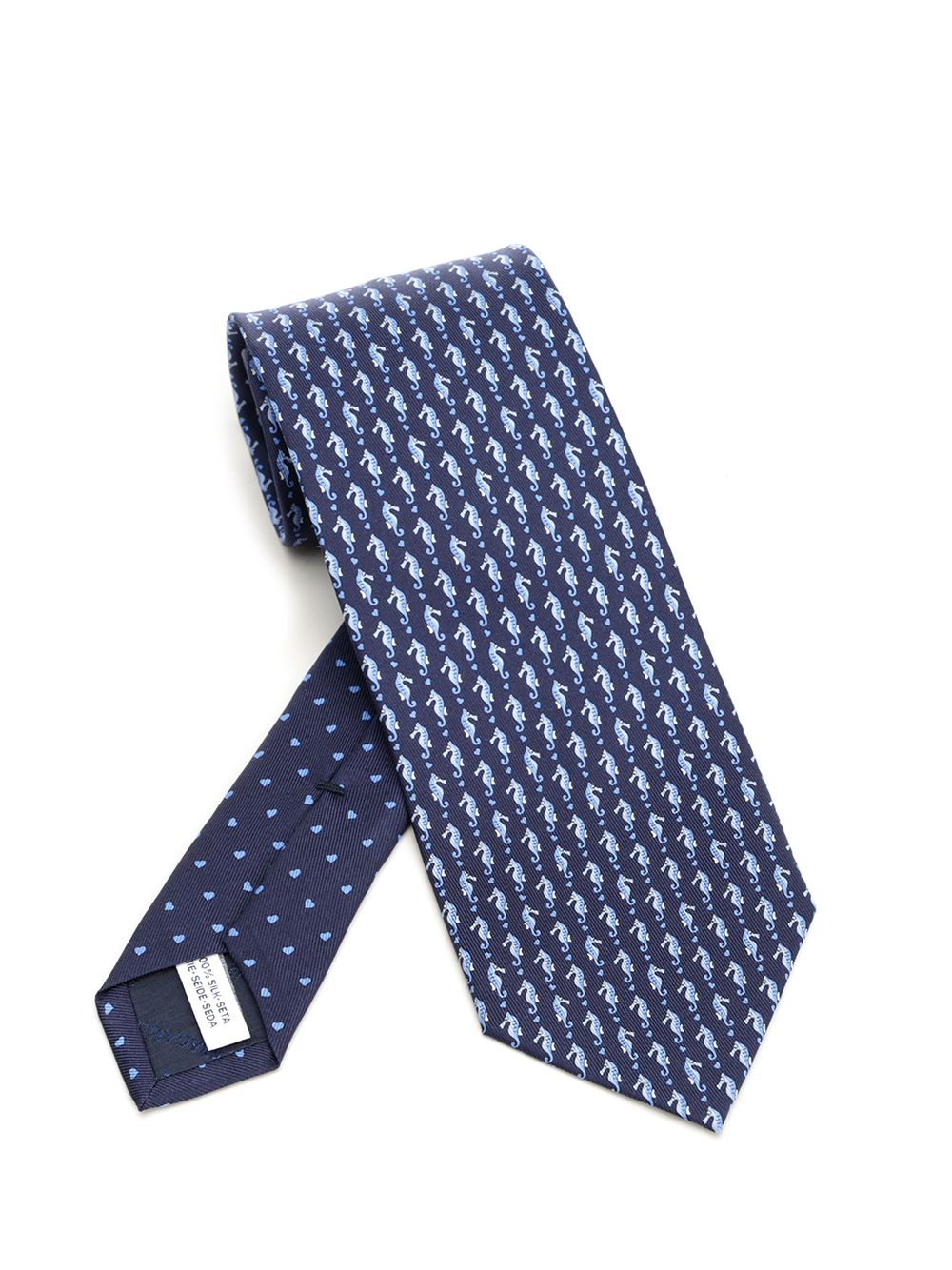 Ferragamo Seahorse Ties And Bow Ties - Blu | f578a0a52f636990c06e62fe8382d920d4fea499