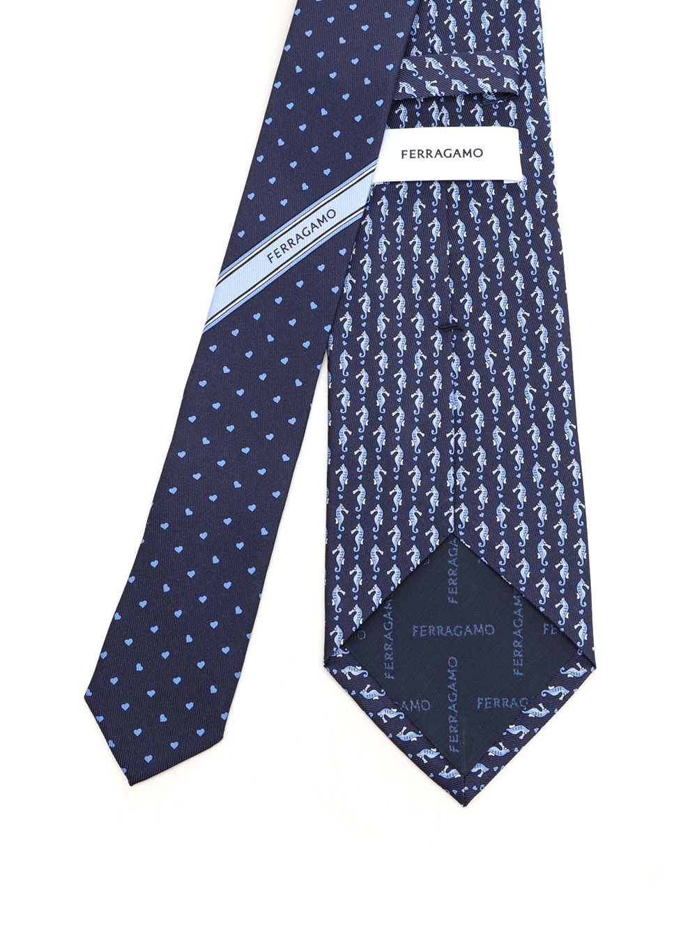 Ferragamo Seahorse Ties And Bow Ties - Blu | a6ea7dd3b63b785d8d8902e2d330b00aa9acc437