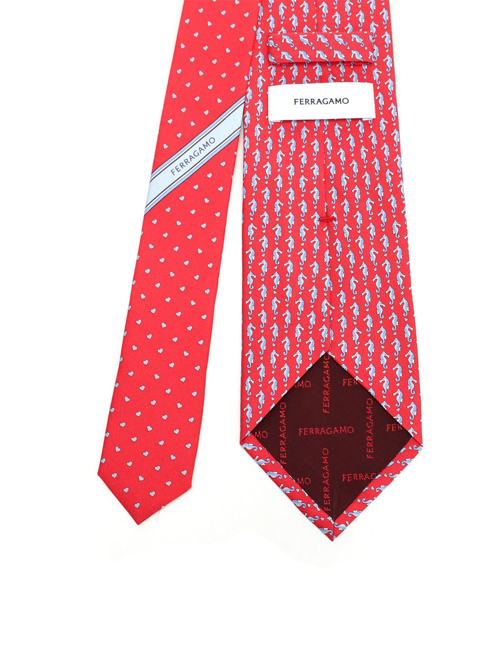 Ferragamo Seahorse Ties And Bow Ties - Rosso | 2b747cb74108f72cdabf7b70fcc4dab607973c5a