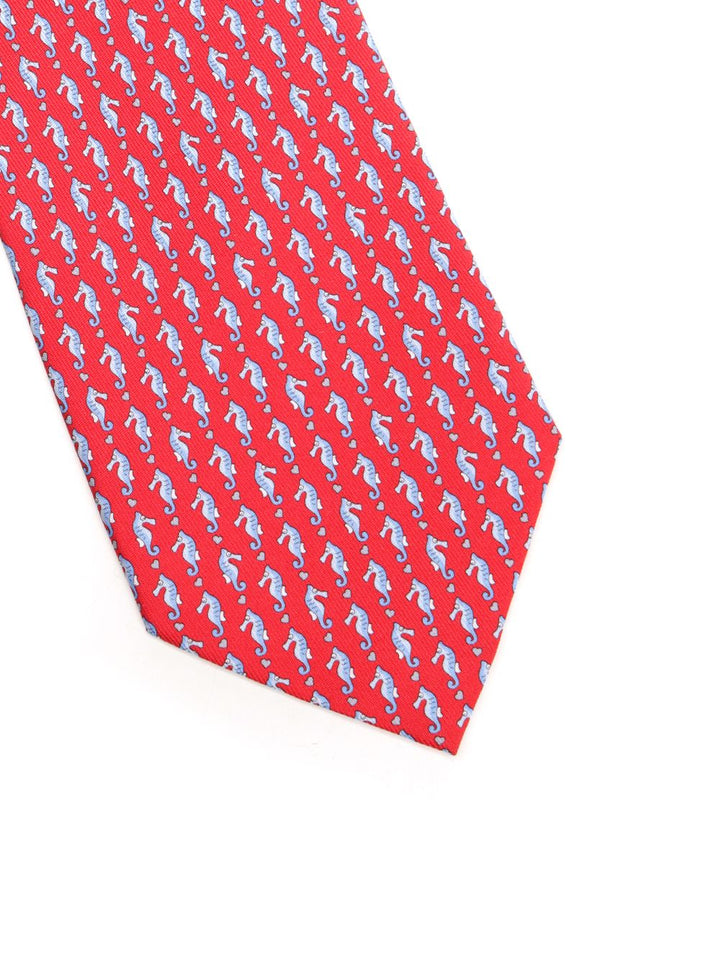 Ferragamo Seahorse Ties And Bow Ties - Rosso | 79c508ce8bbb8e679e170bc42e9f2651f6f583d6