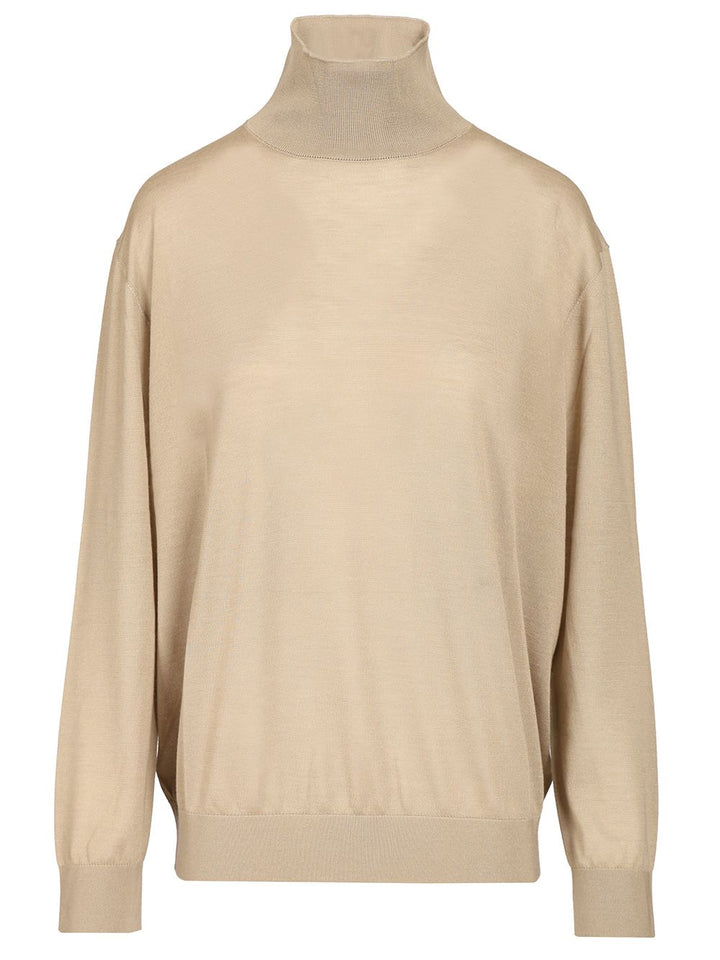 The Row Turtleneck Sweater Top - Beige | 54cc248adad65c9a22314a513797c1d9c12c4c2c