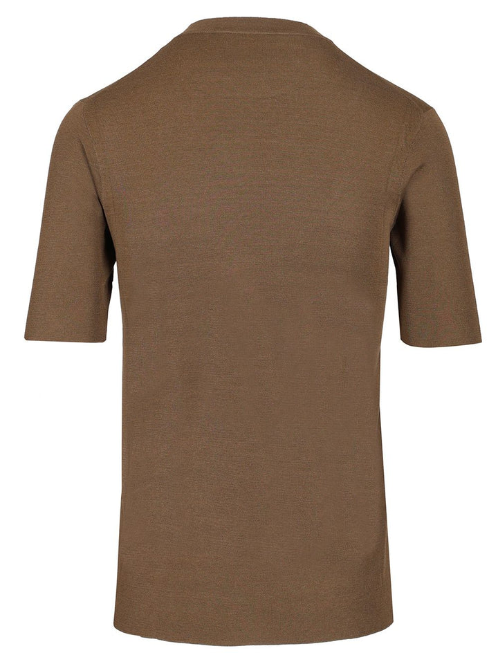 The Row Ozzi Top Knitwear - Marrone | 9687df7544f65d844964759169a2705d39b4565d