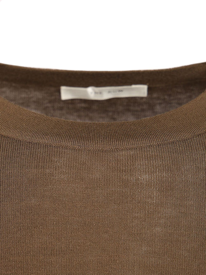 The Row Ozzi Top Knitwear - Marrone | 911fbf8f26f4dfc978790f9f79689bcdcdab50b0