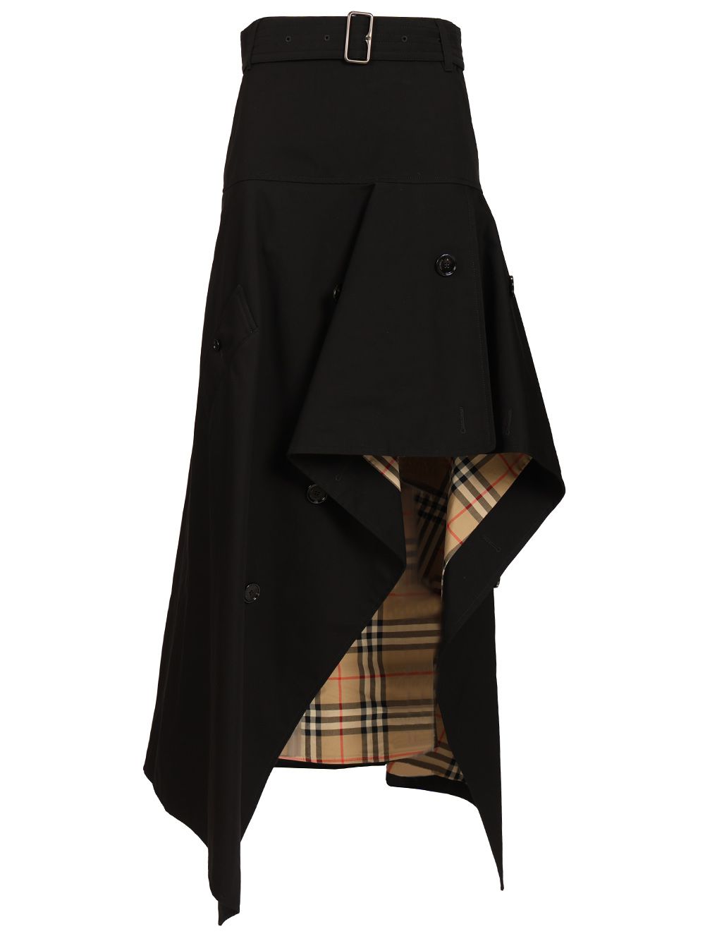 Burberry Asymmetrical Trench Skirt Gonne - Nero | 9c20fb222f13aba48dd4d443563641525215537d