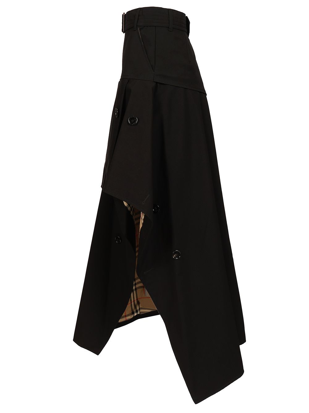 Burberry Asymmetrical Trench Skirt Gonne - Nero | 2afb8ebb4f654f653739b13c09d6529300f9454d