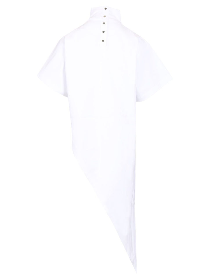 AlaÏA Triangle Tshirt Cotton Jersey T-Shirt - Bianco | d6db2ca2b24350e49f8b476f5bb94a36e26cc3ef