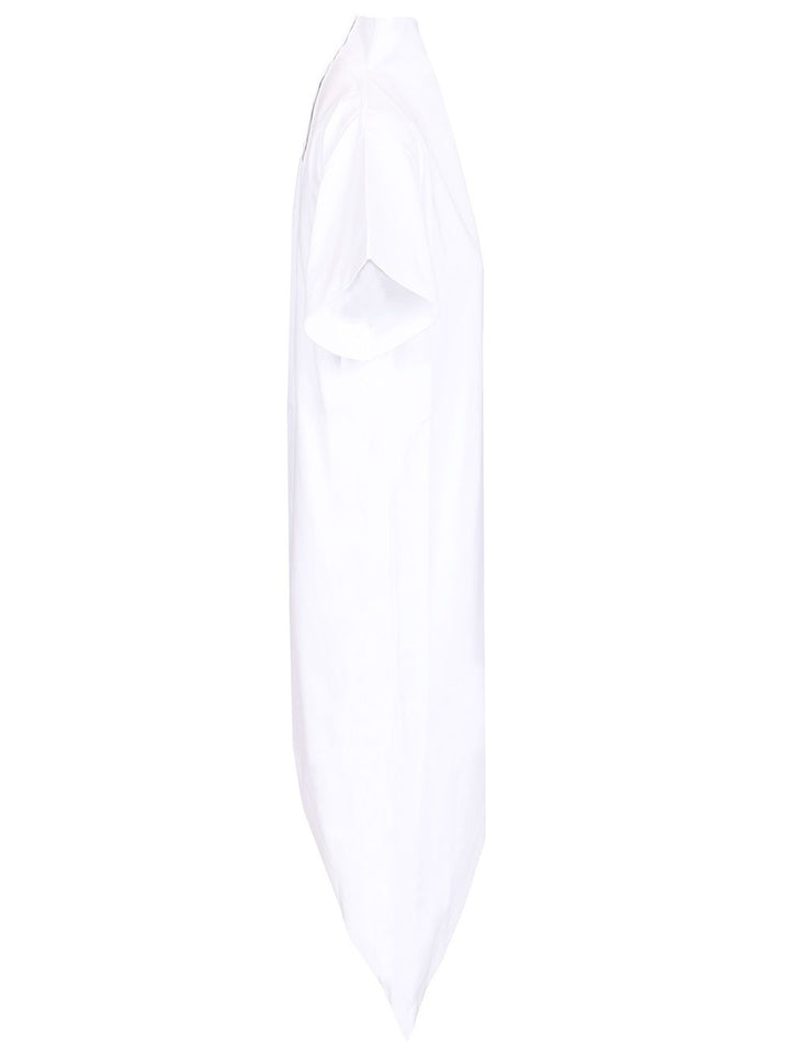 AlaÏA Triangle Tshirt Cotton Jersey T-Shirt - Bianco | c95609da305475af2cac709ce740fe30f0081550