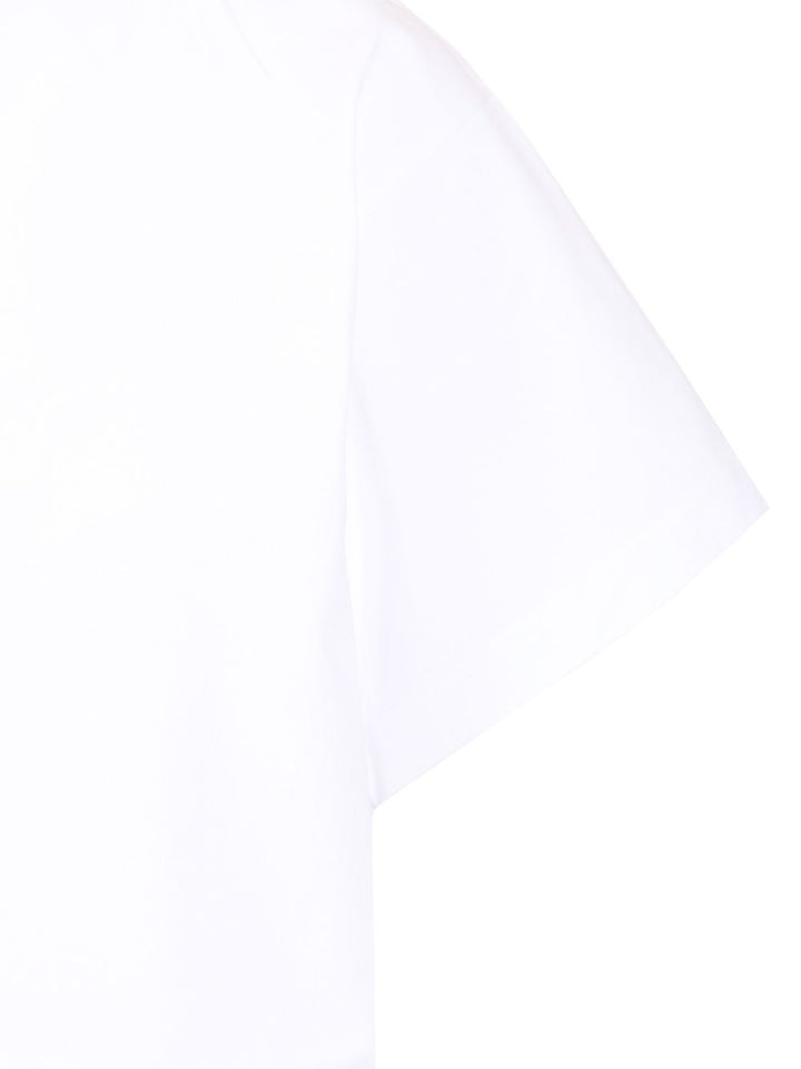 AlaÏA Triangle Tshirt Cotton Jersey T-Shirt - Bianco | 1468323cc41989c6a0fffa83ed4a5efcc76f2235