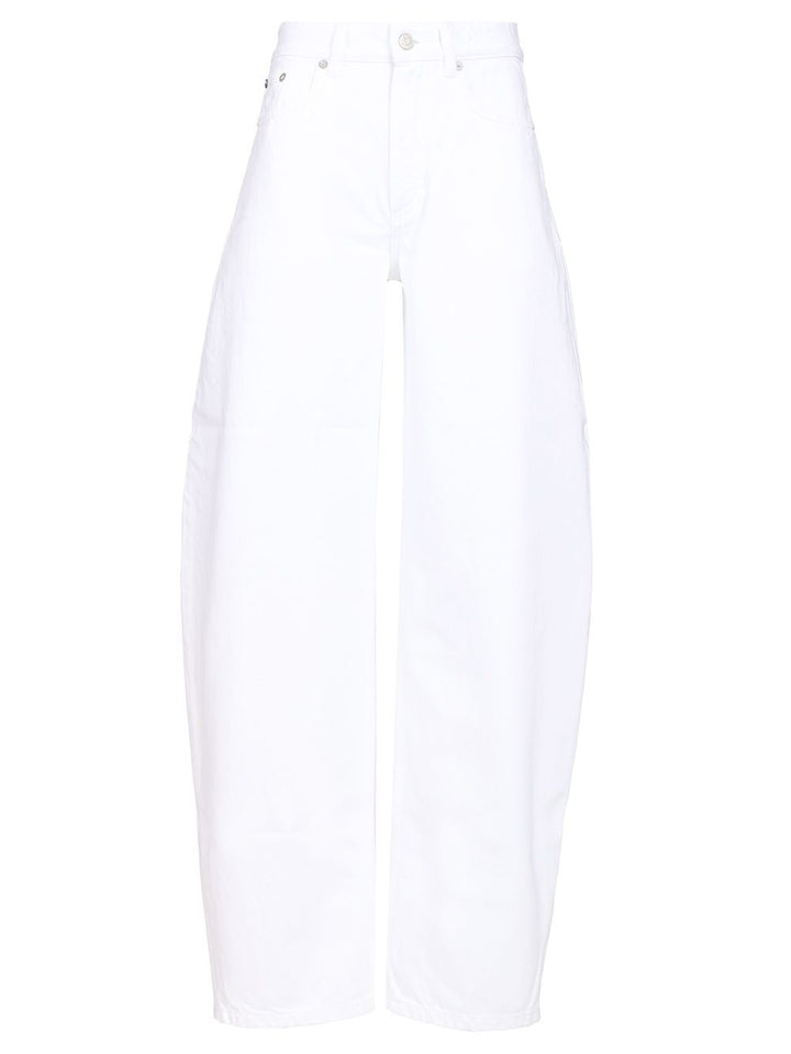 AlaÏA Rounded Trousers Jeans - Bianco | a0e3dd105ecd2bc98ae95fd2dcbe56965f0cde93