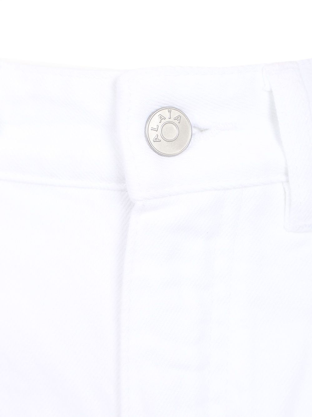 AlaÏA Rounded Trousers Jeans - Bianco | 50c9e7936373c6b16b40b078e4b764b583c8c322