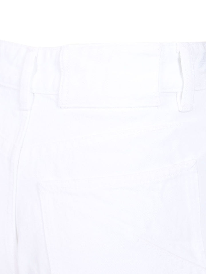 AlaÏA Rounded Trousers Jeans - Bianco | 526ed4a18813c57b3d21a17a9817aef9dd19e552