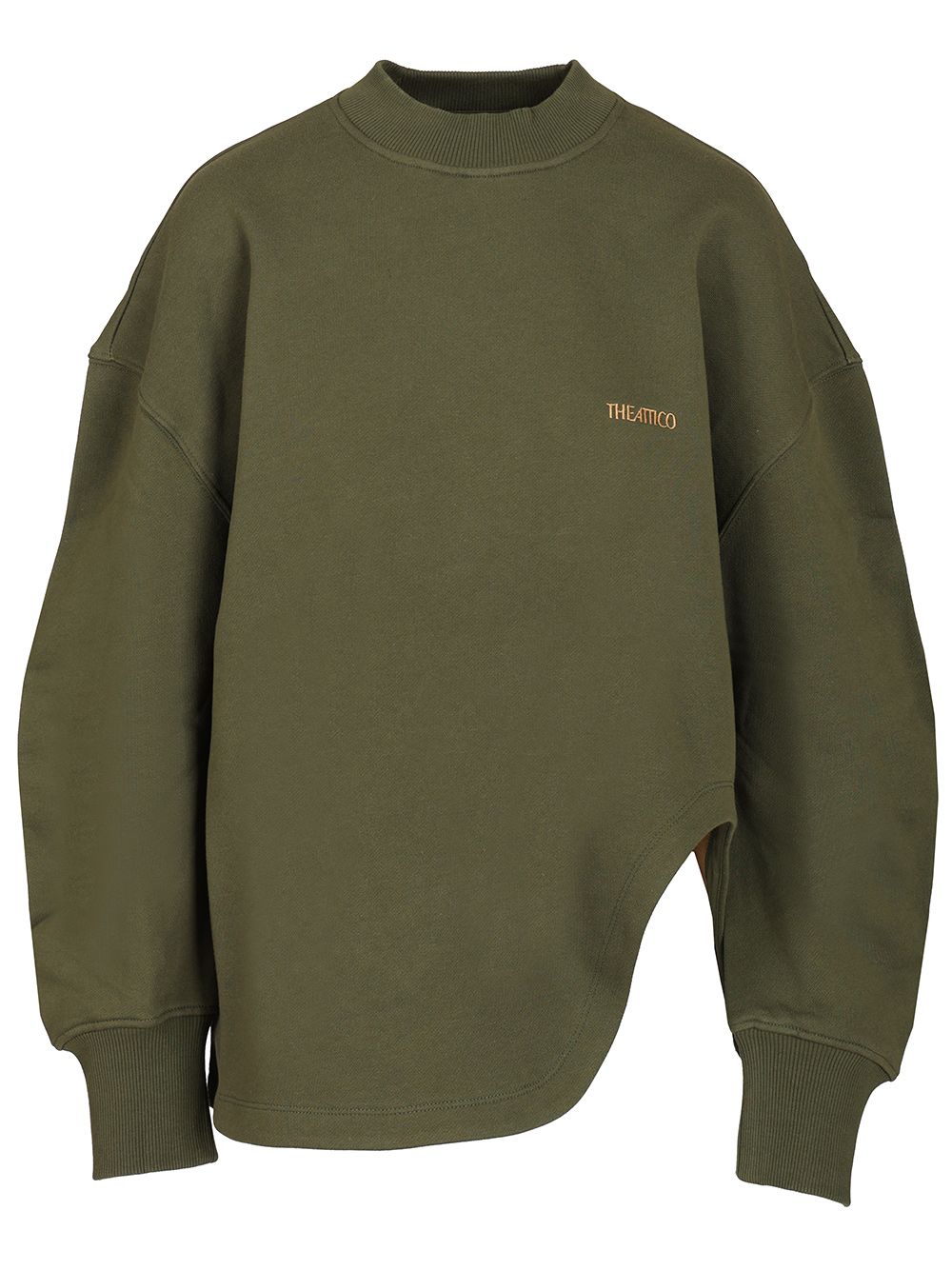 The Attico Sweatshirt With Embroidered Logo Sweatshirts - Verde | 063e8303b012b45d90efd0a50db7ec2f202c6447