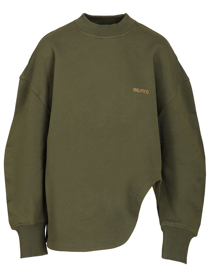The Attico Sweatshirt With Embroidered Logo Sweatshirts - Verde | 063e8303b012b45d90efd0a50db7ec2f202c6447