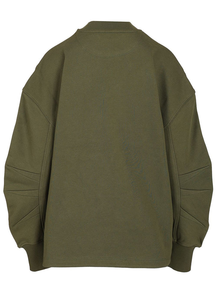The Attico Sweatshirt With Embroidered Logo Sweatshirts - Verde | 95df4a15be84a3e4cab36eab00b6d5a073e8021c