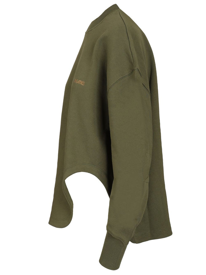 The Attico Sweatshirt With Embroidered Logo Sweatshirts - Verde | d2f1f1dd4776d200d60ddbcb1502125ab68ebb9c